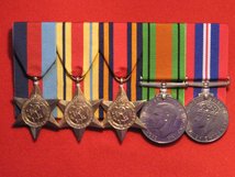 FULL SIZE COURT MOUNTED ORIGINAL WORLD WAR 2 SET OF 5 MEDALS 1939 45 STAR AFRICA STAR BURMA STAR DEFENCE MEDAL END OF WAR MEDAL