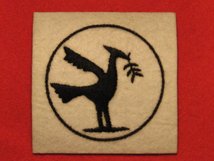 BRITISH ARMY 23RD ARMOURED BRIGADE FORMATION BADGE WW2 LIVER BIRD RIGHT FACING