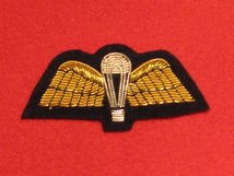 MESS DRESS PARACHUTE WINGS PARA WINGS GOLD ON BLACK BADGE