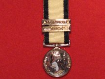 MINIATURE NAVAL GENERAL SERVICE MEDAL NGSM WITH NILE AND TRAFALGAR CLASPS MEDAL 1793 1840 QV QUEEN VICTORIA