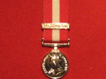 MINIATURE CANADA GENERAL SERVICE MEDAL WITH RED RIVER 1860 CLASP MEDAL