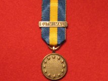 MINIATURE EU ESDP MEDAL WITH EUTM MALI CLASP MEDAL