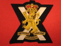 ROYAL REGIMENT OF SCOTLAND BULLION WIRE BLAZER BADGE.