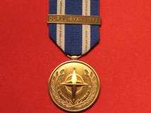 FULL SIZE NATO LIBYA MEDAL WITH LIBYA CLASP