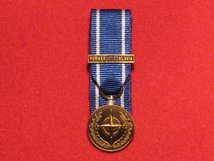 MINIATURE COURT MOUNTED NATO FORMER YUGOSLAVIA MEDAL