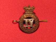4TH QUEENS OWN HUSSARS CAP BADGE VICTORIAN ISSUE.