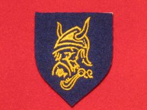 BRITISH ARMY 56TH ARMOURED DIVISION LONDON FORMATION BADGE VIKING HEAD BADGE 1947 1950