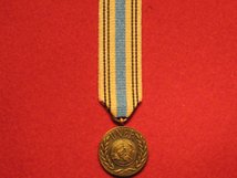 MINIATURE UNITED NATIONS EGYPT ISRAEL MEDAL UNEF1 MEDAL.