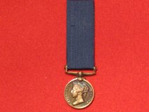 MINIATURE ROYAL NAVY LSGC MEDAL QV CONTEMPORARY GF MEDAL WITH FIRST TYPE RIBBON