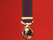 MINIATURE GSM CSM MINE CLEARANCE GULF OF SUEZ CLASP MEDAL POST 1962 MEDAL EIIR