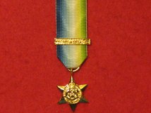 MINIATURE ATLANTIC STAR MEDAL WITH FRANCE AND GERMANY CLASP MEDAL