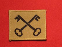 BRITISH ARMY 2ND INFANTRY DIVISION FORMATION BADGE CROSSED KEYS BUFF