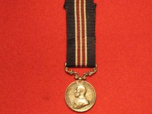 MINIATURE MILITARY MEDAL MM GV CONTEMPORARY MEDAL GVF