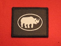 BRITISH ARMY 1ST ARMOURED DIVISION FORMATION BADGE WW2 WHITE RHINO