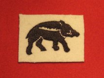 BRITISH ARMY HAMPSHIRE COUNTY BOAR WW2 FORMATION BADGE