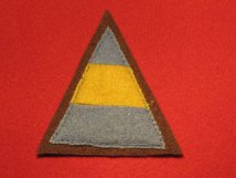 BRITISH ARMY 66TH INFANTRY DIVISION FORMATION BADGE WW2 TRIANGLE