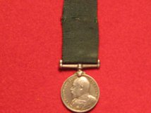 MINIATURE COLONIAL AUXILIARY FORCES MEDAL LONG SERVICE MEDAL EDWARD VII CONTEMPORARY MEDAL