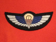 SPECIAL AIR SERVICE SAS BLUE PADDED WINGS SPECIAL FORCES BADGE