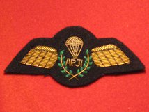 MESS DRESS ARMY PARACHUTE JUMP INSTRUCTOR APJI GOLD ON BLACK BADGE