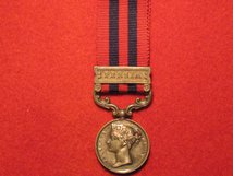 MINIATURE INDIA GENERAL SERVICE MEDAL 1854 - 95 WITH PERSIA CLASP CONTEMPORARY GF MEDAL