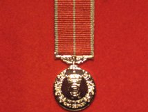 MINIATURE BRITISH EMPIRE MEDAL BEM WITH MILITARY RIBBON MEDAL CIII CHARLES III