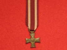 MINIATURE POLAND - POLISH CROSS OF VALOUR MEDAL