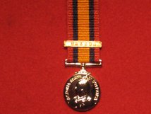 MINIATURE QUEENS SOUTH AFRICA MEDAL TALANA MEDAL