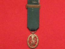 MINIATURE VOLUNTEER OFFICERS DECORATION MEDAL GEORGE V WITH TOP BAR CONTEMPORARY MEDAL