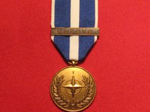 FULL SIZE NATO KOSOVO MEDAL WITH KOSOVO CLASP