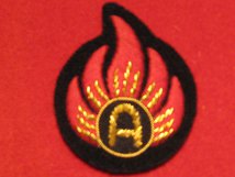 NUMBER 1 DRESS AMMO TECHNICIAN GOLD ON DARK BLUE BADGE
