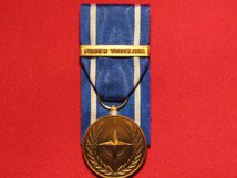 FULL SIZE COURT MOUNTED NATO FORMER YUGOSLAVIA MEDAL 